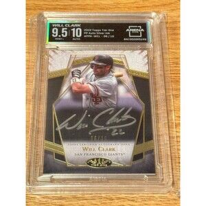 Will Clark 2022 Topps Tier One Prime Performers Silver Auto 06/10 Arena Club 9.5